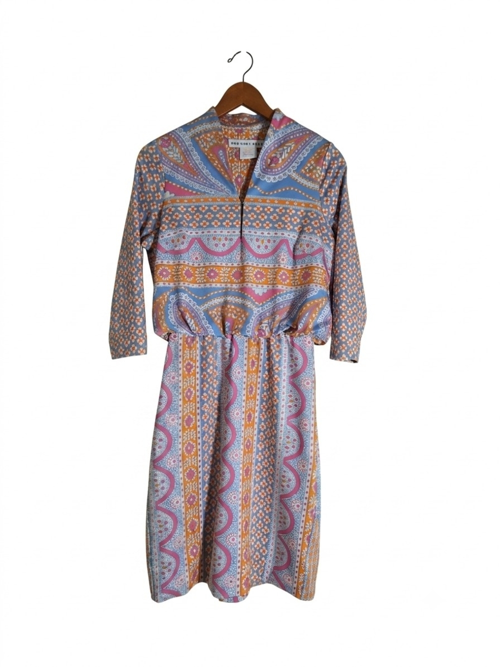 Gretchen Scott Designs Women's Paisley Geometric Midi Dress Size M